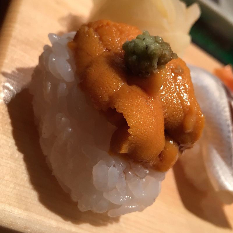 ウニ(握り)(すし銀)