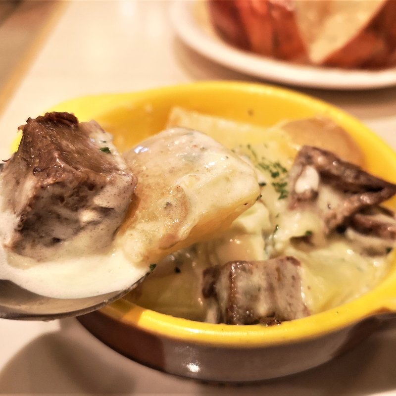 黒毛和牛とインカのめざめ　ブルーチーズ焼(肉ビストロ 熟 ルクア1100店 （ニクビストロ ジュク）)