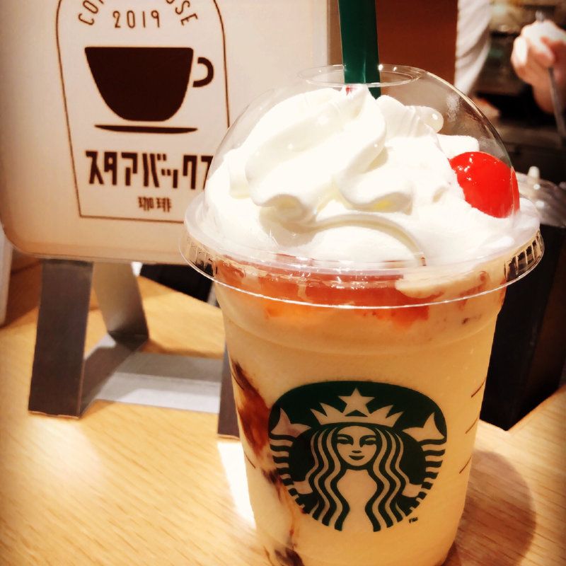 プリンアラモードフラペチーノ(スターバックスコーヒー 西新宿三井ビル店)