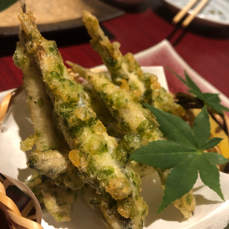キビナゴの磯辺揚げ(博多御膳屋)