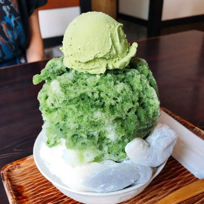 走井餅しぐれ＋抹茶アイストッピング(走井餅老舗 )