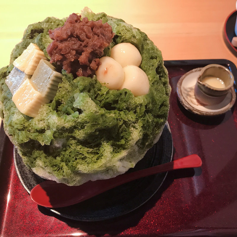 抹茶かき氷(布穀薗 （フコクエン）)
