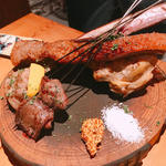 薪焼き3種盛り合わせ