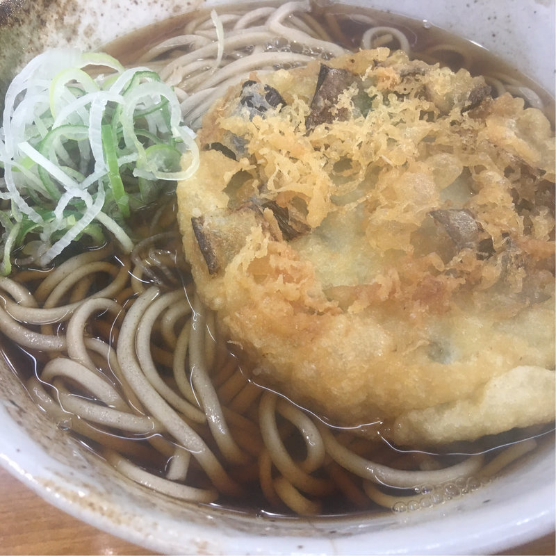 かけそば+てんぷら(二葉 （ふたば）)