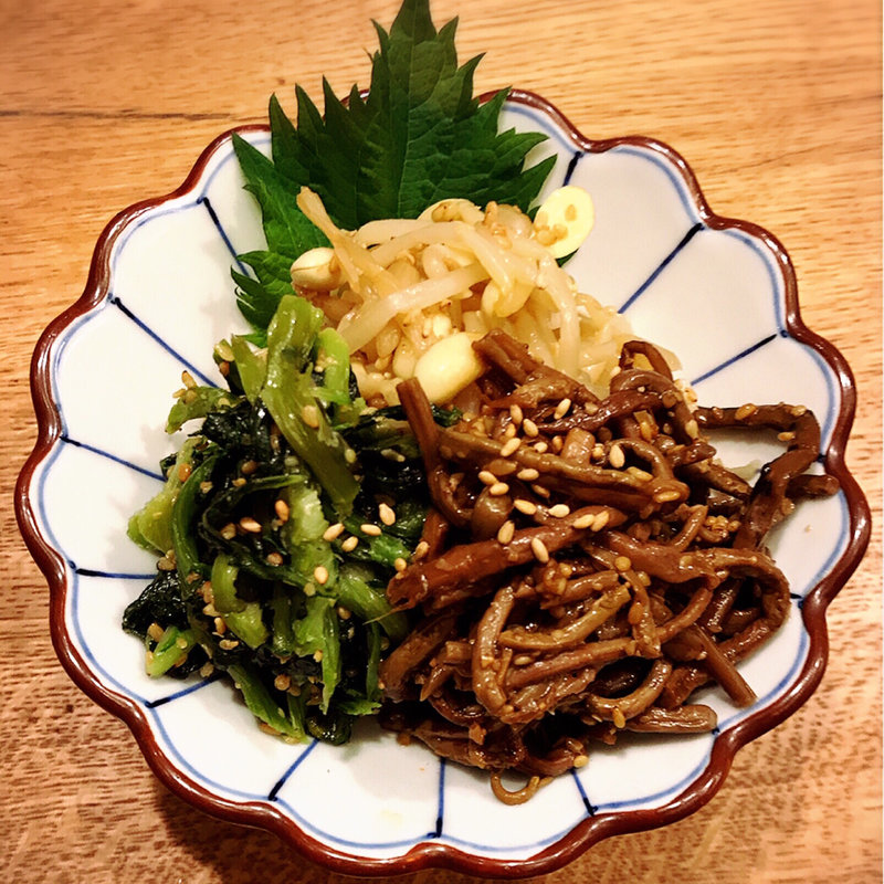 手作りナムル3種盛り(肉亭いちゆく)