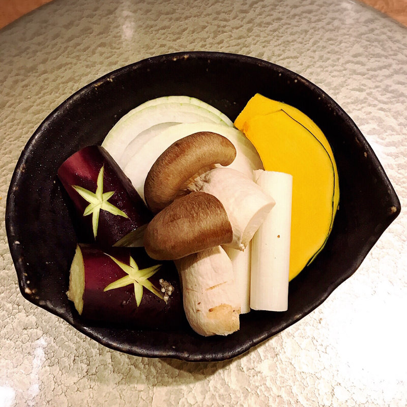 季節の焼き野菜5種盛り(肉亭いちゆく)