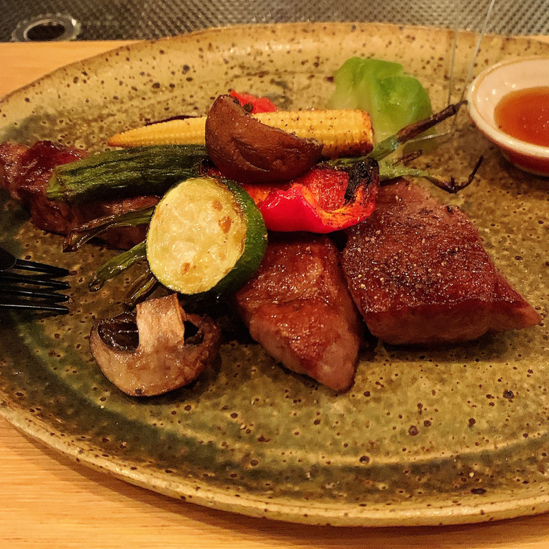 鹿児島のざき牛ミスジステーキ(金井商店)