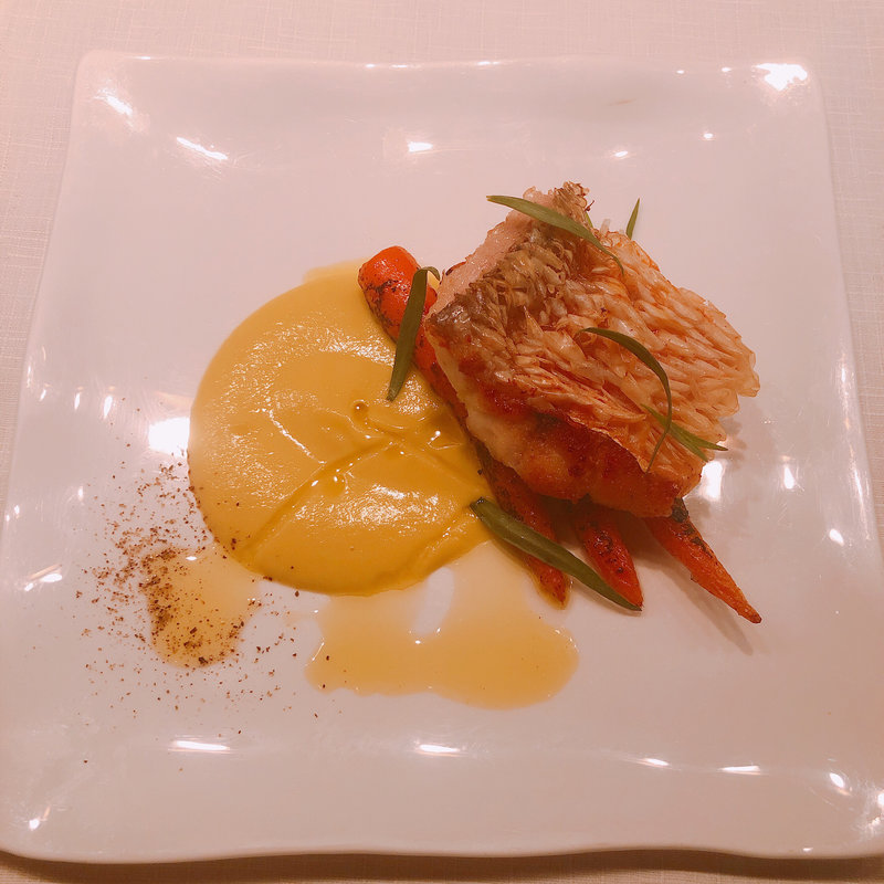 甘鯛の鱗焼き(Jean-Georges Tokyo （ジャンジョルジュトウキョウ）)