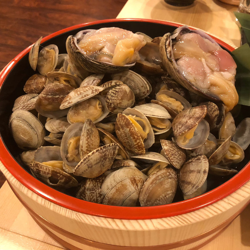 貝のつかみ取り(浜焼太郎 中洲店)