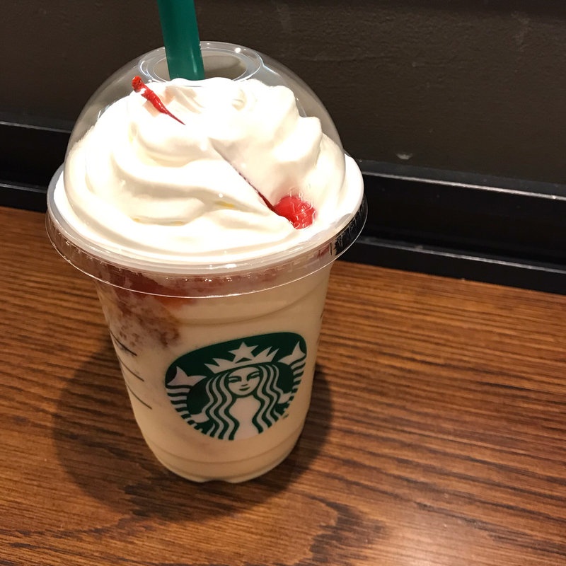 プリン アラモード フラペチーノ(スターバックスコーヒー 飯田橋メトロピア店)