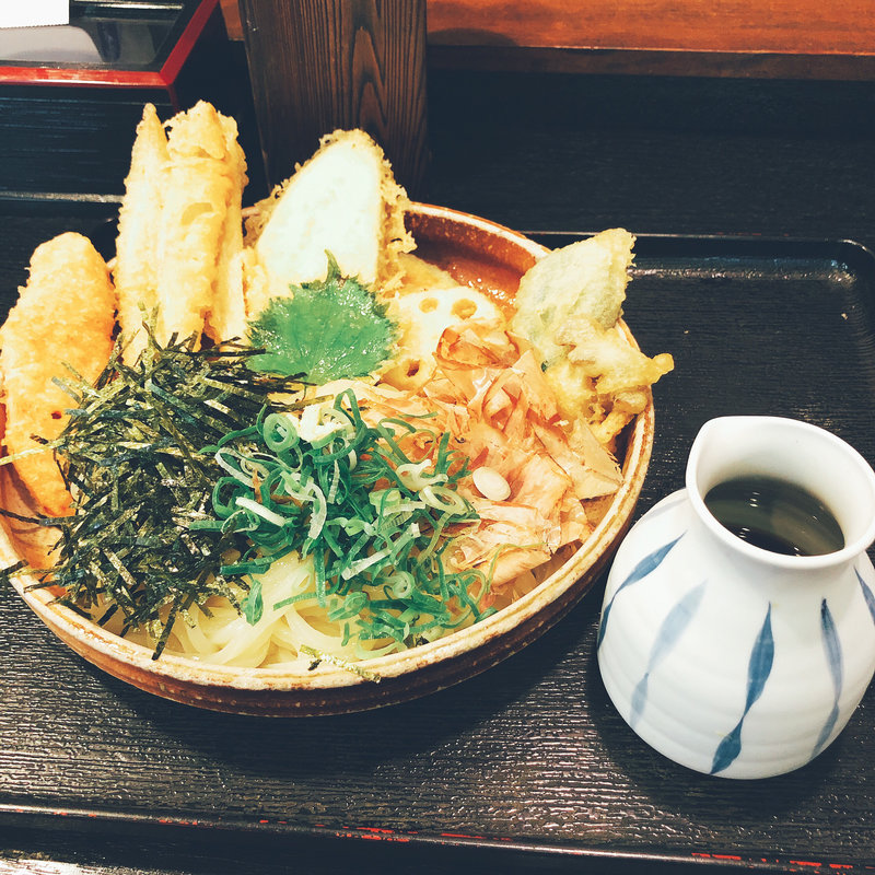 野菜たっぷりぶっかけうどん(大地のうどん)
