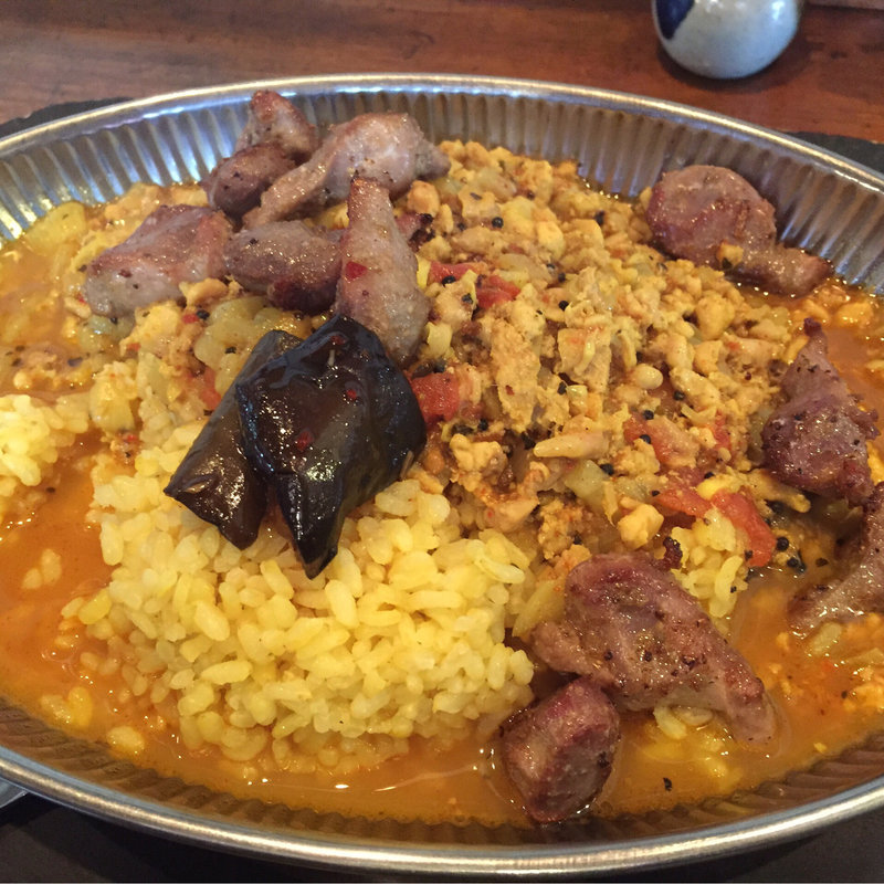 超あらびき鶏キーマと砂ずり付き(ヌンクイ)