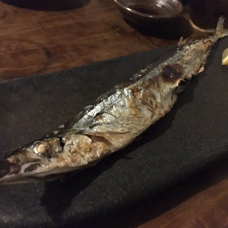 走り秋刀魚の塩焼き(味噌坐 玉響)