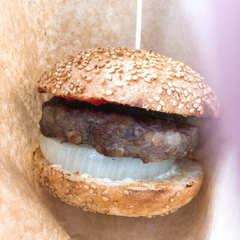 ハンバーガー(自由ヶ丘バーガー)