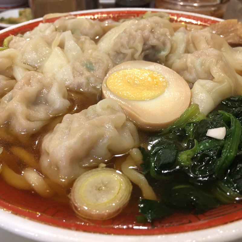 濃厚黒豚雲呑麺 ミニセット(広州市場 西新宿店)