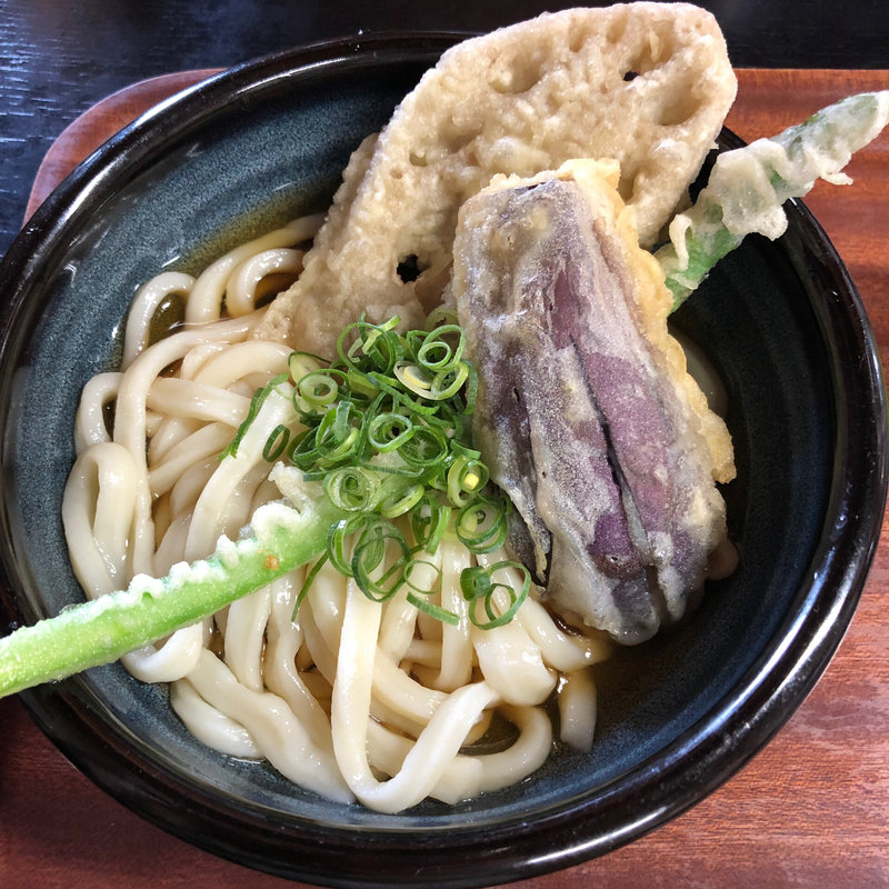 地元野菜天ぶっかけうどん(あやうた製麺 )