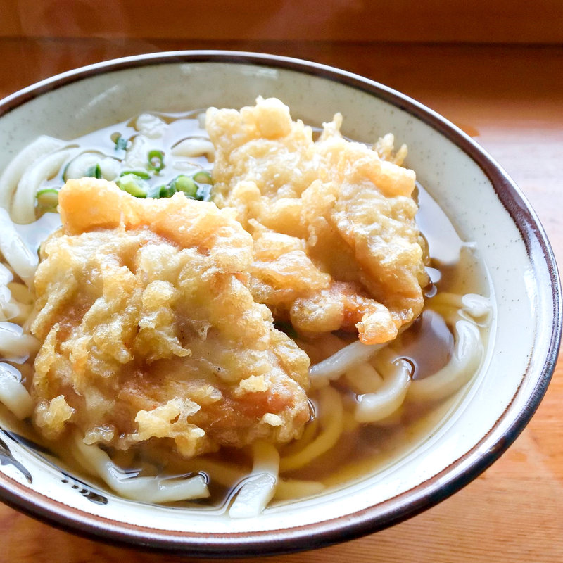 とり天うどん（かけうどん+とり天）(味庄 （あじしょう）)