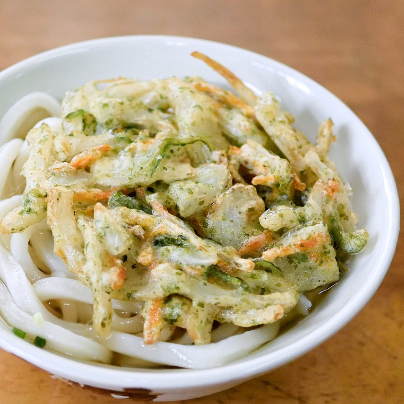 かき揚げうどん（かけうどん+かき揚げ）(野口うどん （のぐちうどん）)