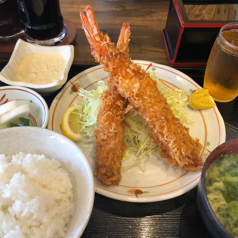 エビフライ定食(ときわ食堂 （ときわしょくどう）)