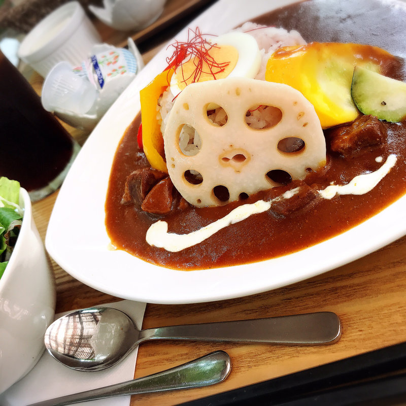 インド風ビーフカレー(ドリンク付)(珈琲豆屋 Nanの木 香椎参道)