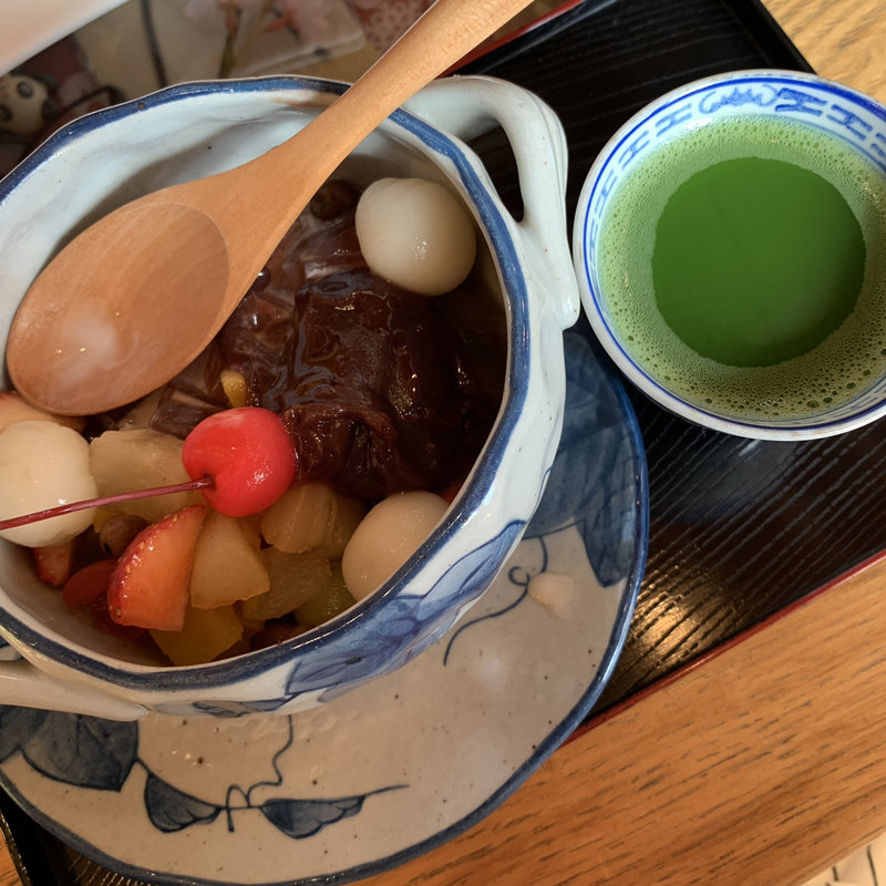 白玉クリームあんみつ(ハートカフェ クオーレ )