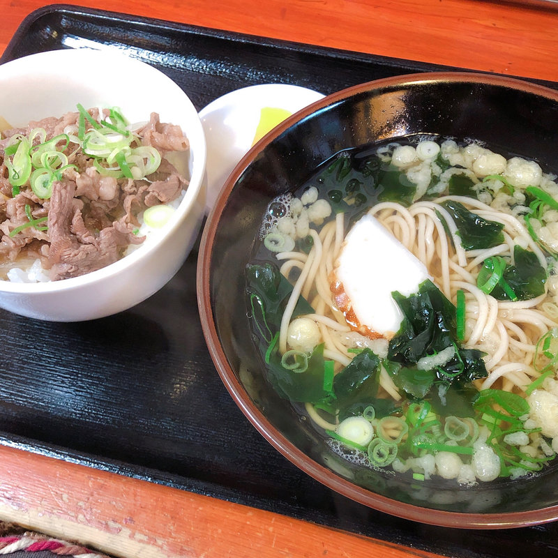 ミニ牛丼定食(更科)