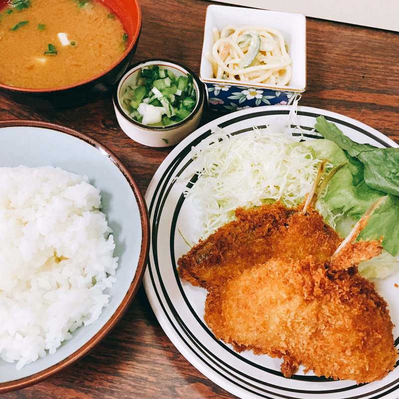 アジフライ定食(佐久良屋 )