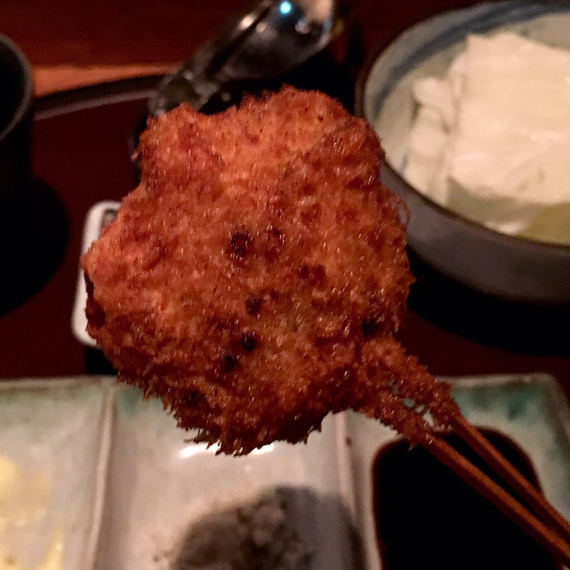 牛蒡のきんぴら 牛肉巻き（串揚げ）(串揚げ ふくみみ)