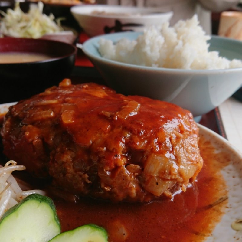 ハンバーグ定食(越路 )
