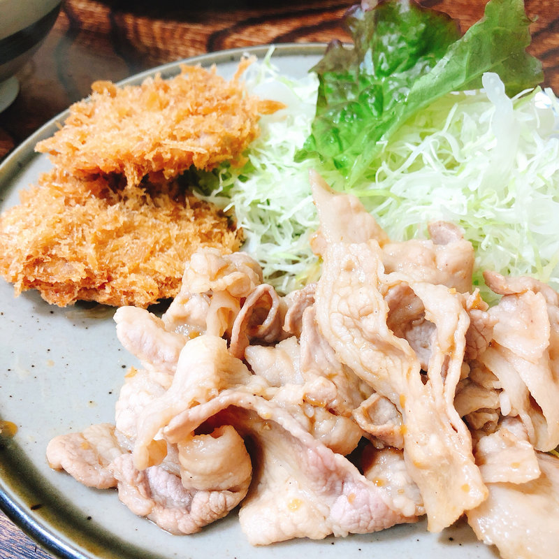 生姜焼きセット(とんかつ 藤芳(ふじよし))
