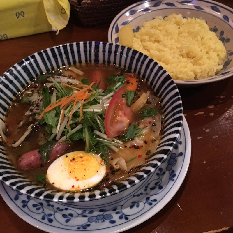 モモ 涅槃+バジルラムウィンナー(マジックスパイス 名古屋店)