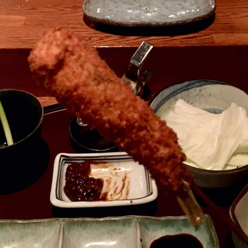 子持ちししゃも（串揚げ）(串揚げ ふくみみ)