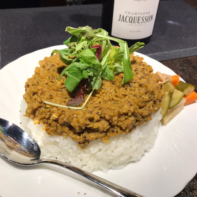特製キーマカレーライス(Bar Hexagone（バーエグザゴーヌ）| ミクソロジーカクテル&日本ワイン)