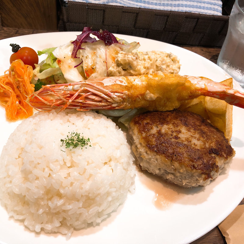 海老フライハンバーグ(もりわきハンバーグ)