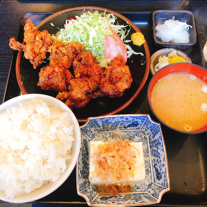 唐揚げ定食(竹乃)