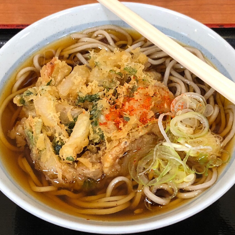かき揚げそば(かのや 新宿東南口店 - 生そば・讃岐うどん)