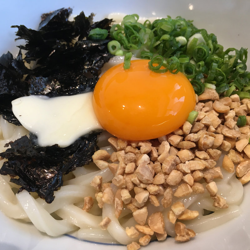 有明海苔と納豆の釜玉(温)(茶ぶ釜)