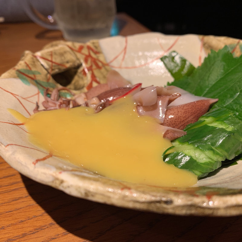 ホタルイカ酢みそ(いかの墨 新宿南口店)