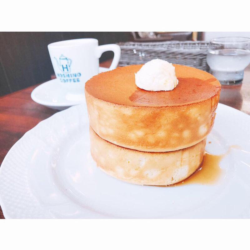 窯焼きスフレパンケーキ(ダブル)(星乃珈琲店)