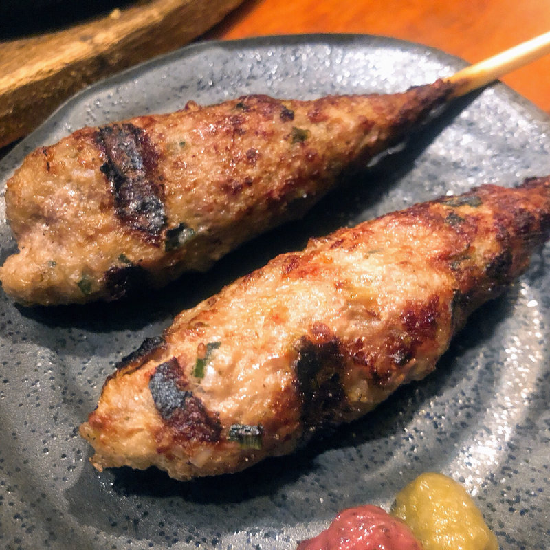 軟骨入りつくね 塩焼(炭火焼きとり えんや 赤獅子店)