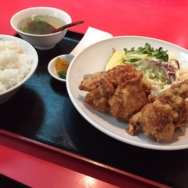 唐揚げ定食(中華料理 若水)