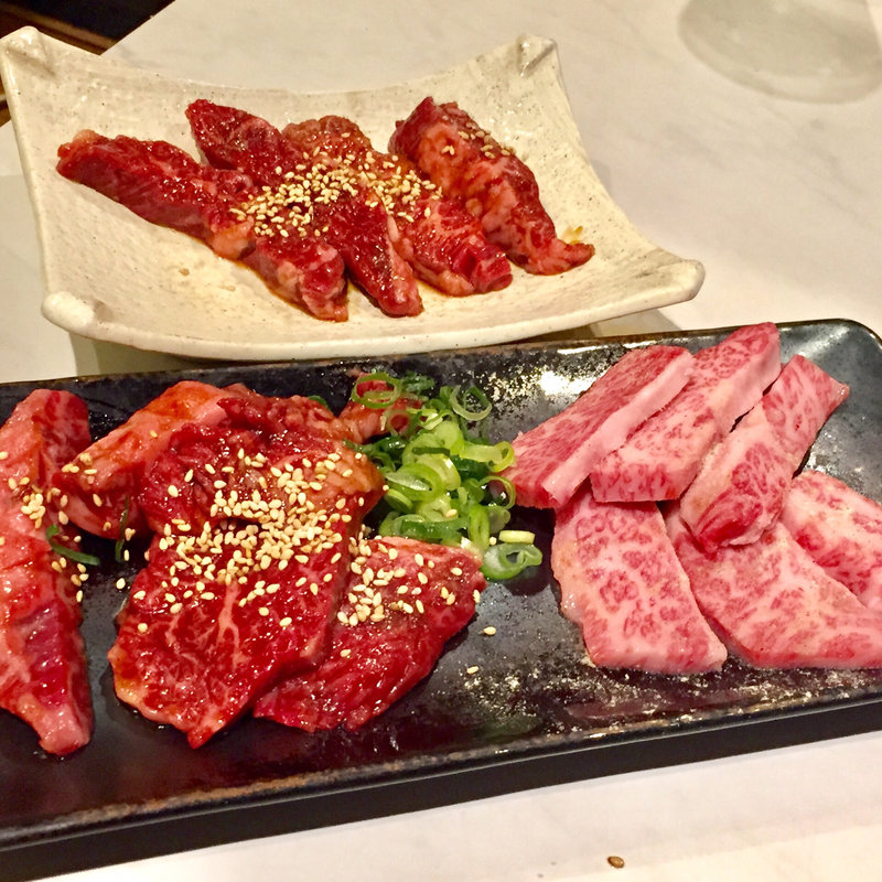 極上ハラミ、ミスジ(焼肉ダイニング たじまや庵 千林大宮本店)