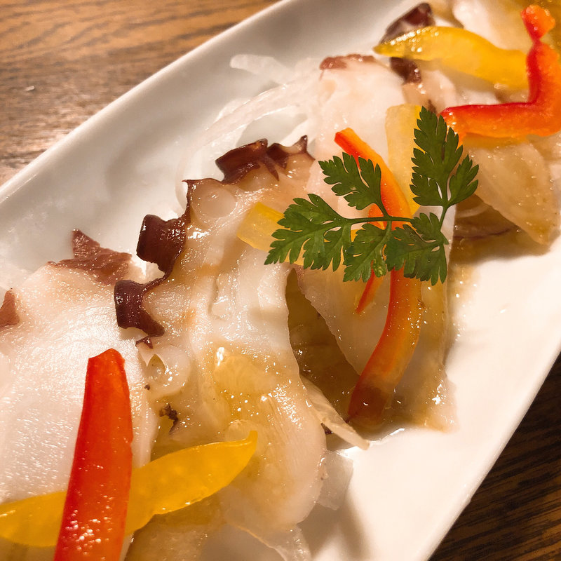 水タコの洋風お刺身(ビヤホールライオン 銀座七丁目店 )