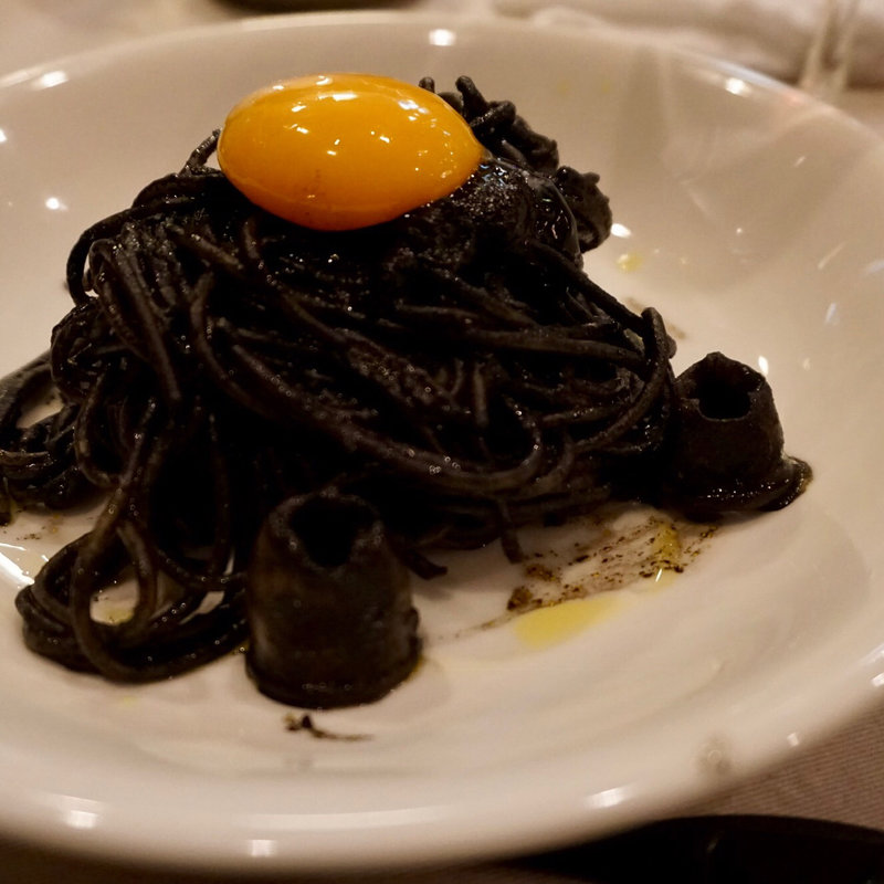 イカ墨スパゲティー(和伊話云)