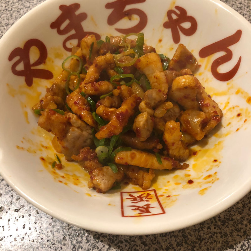 チャンジャ豚バラ(長浜屋台 やまちゃん中洲店)