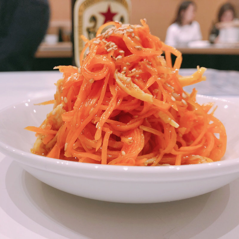 さきいかと人参のナムル(餃子のラスベガス)