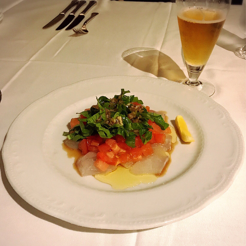 鱸のカルパッチョ(ゾーナ イタリア （Zona ITALIA）)