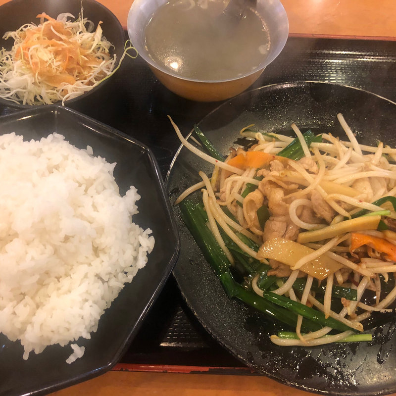 肉ニラ定食(味の店 錦 緑が丘店 )