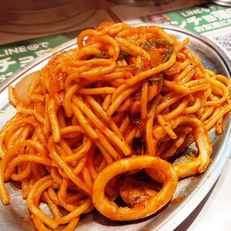 海鮮ナポリタン(スパゲッティーのパンチョ蒲田店)