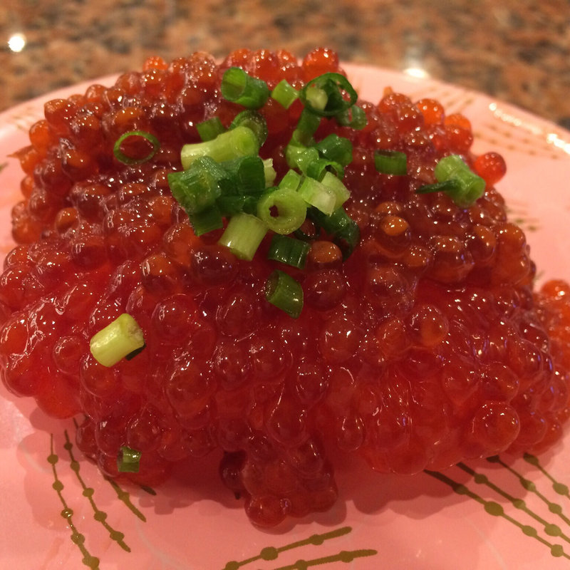 筋子の醤油漬けにぎり(根室はなまる 手稲前田店)